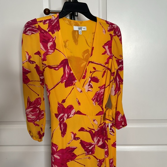 COLOR ME COURTNEY Eleanor Wrap Dress rent a runway retired Floral Maxi $295 - Picture 3 of 6